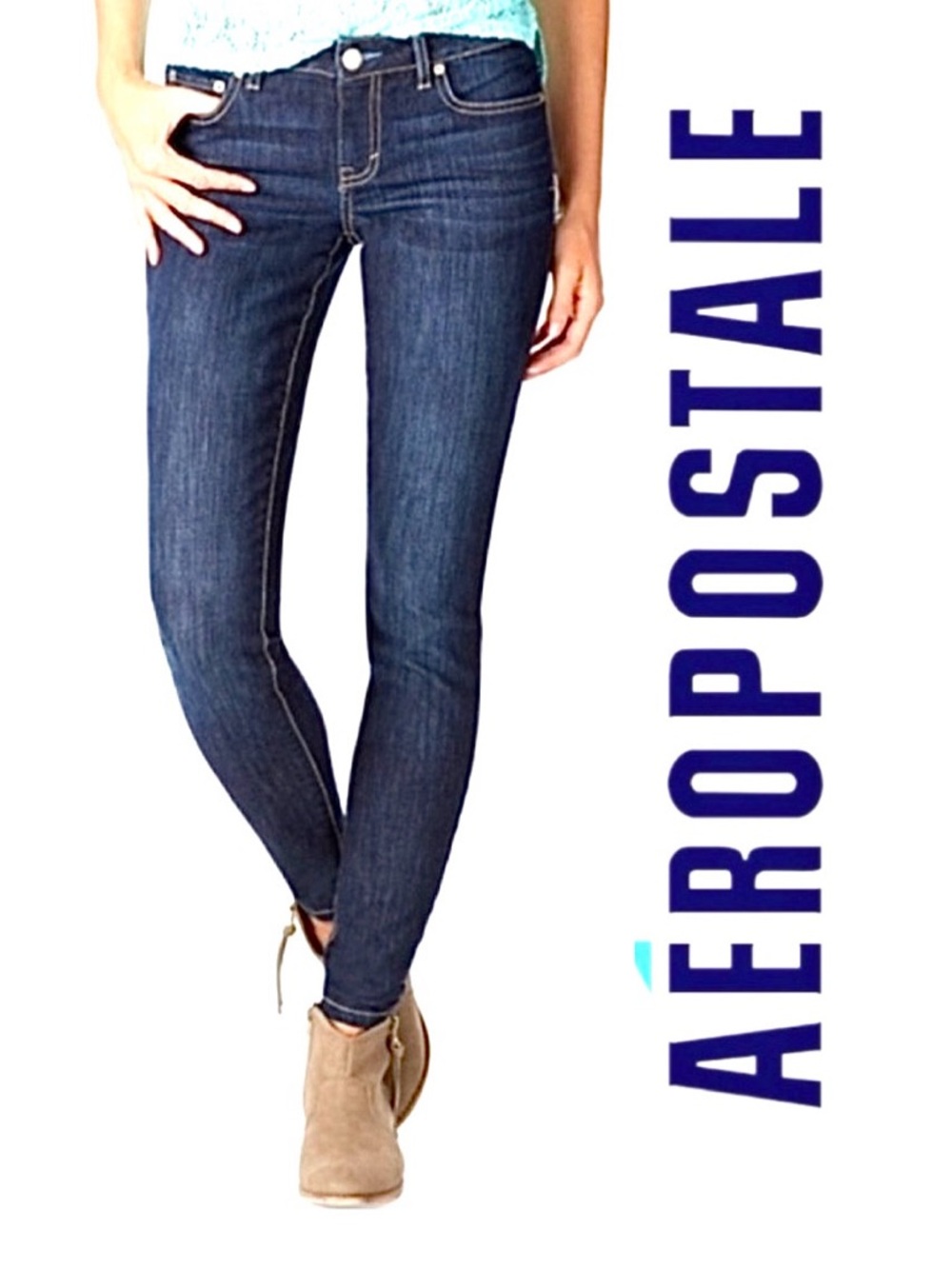 Aeropostale Low Rise Skinny Jeans